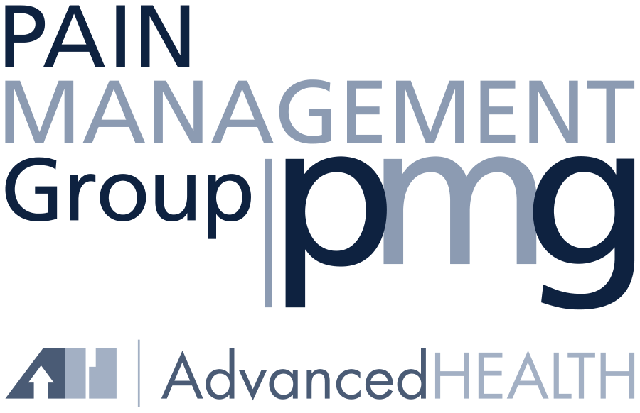 The Pain Management Group and Advanced Health logo